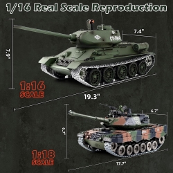 Радиоуправляемый танк Heng Long Russia T34-85 Pro масштаб 1:16 2.4G - 3909-1Pro V7.0