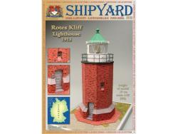 Сборная картонная модель Shipyard маяк Rotes Kliff Lighthouse (№60), 1/87 - MK029