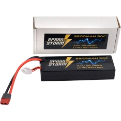 Аккумулятор Speed Storm Li-Po 7.4V 50C 5200 mAh Hard Case разъем T-plug (Deans) - SS-2S5200-50-D