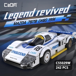 Конструктор CaDA спортивная машинка MAZDA 787B (#18) 1991 1/24 (242 детали) C55029W