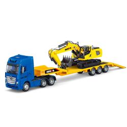 Набор металлических моделей HUI NA TOYS Экскаватор и Грузовик масштаб 1:50 - HN1729
