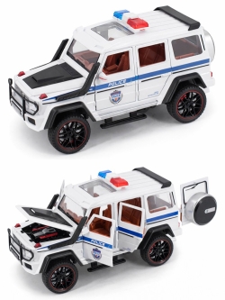 Радиоуправляемая полицейская машина Mercedes G500 1:22 металл - HCL-3608-WHITE