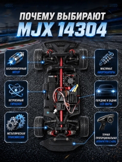 Радиоуправляемая машина ралли MJX Hyper Go 1:14 2.4G Brushless - 14304