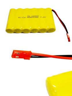 Аккумулятор Ni-Cd 400mAh, 7.2V, JST для Huina 1350, 1550, 1560, 1570, 1571, 1573, 1574, 1576, HNB-80062 1577, 