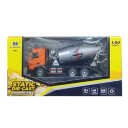 Металлическая модель бетономешалка Huina 1:50 - HN1737-ORANGE