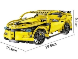 Радиоуправляемый конструктор CaDA Technic спортивная машина (419 деталей) C51008W