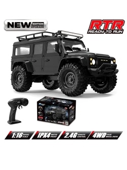 Радиоуправляемый краулер HB Defender Black (32 см, 4WD, 1:16) - HB-R1608