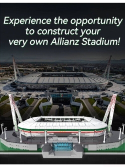 Конструктор CaDA Большой футбольный стадион Ювентус Allianz Stadium, 3638 элементов - C66021W