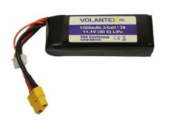 Аккумулятор Li-Po 1500mAh, 11,1V XT60 для самолета Volantex RC Trainstar Epoch, PB3110