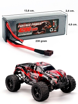 Аккумулятор Li-Po 4200mAh, 7,4V, T-plug в жестком корпусе для Remo Hobby. E9343