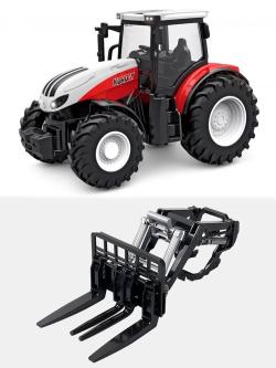 Радиоуправляемый фермерский трактор Korody с вилочным погрузчиком 1/24 2.4G 6CH RTR - KR6633