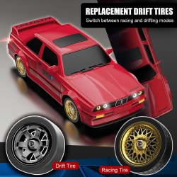 Радиоуправляемая машина для дрифта CS Toys BMW M3 1:14 (4WD 2.4Ghz фары + сменные колеса) - DC777A