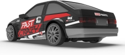 Радиоуправляемая машина для дрифта Toyota AE86 (19 см, 15 км/ч, сменные колеса, фишки) - SC24A07