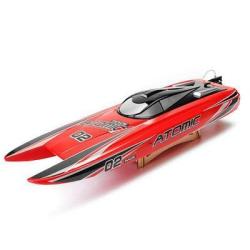 Радиоуправляемый катамаран Volantex RC Atomic 700 Brushless RTR 2.4G, красный - EXA79204RR