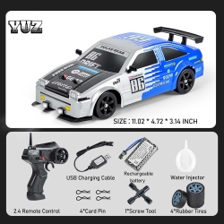 Радиоуправляемая машина для дрифта HB Toyota AE86 (4WD, свет, пар, акб, 1:16) - SC16A07-1