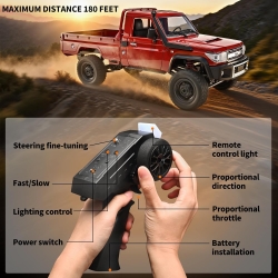 Радиоуправляемая машина MN MODEL, внедорожник Land Cruiser масштаб 1:12, 2,4 ГГц, RTR, 4WD - MN-82 Red