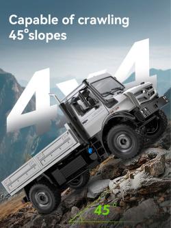 Радиоуправляемый Double Eagle грузовик Mercedes-Benz Unimog RTR масштаб 1:14 4WD 2.4G - E821-003|BROWN