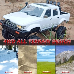 Радиоуправляемая машина WPL трофи краулер RTR 1/16 2.4G 4WD (LED фары) - WPL-C64-1