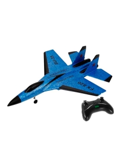 Радиоуправляемый самолет SU-35 для начинающих 2.4G - FX820-BLUE