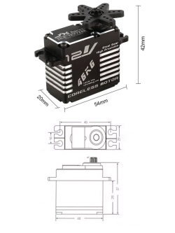 Сервомашинка цифровая JX Servo CLS-12V7346 (73г/47/0.10/14.0V) Full metal CLS-12V7346