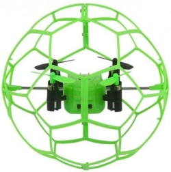 Радиоуправляемый квадрокоптер Helimax Green SkyWalker в сетке - HM1340-GREEN