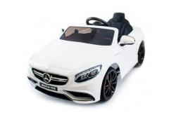 Детский электромобиль Mercedes Benz S63 LUXURY 2.4G - White - HL169-LUX-W