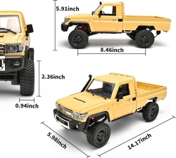 Радиоуправляемая машина MN MODEL, внедорожник Land Cruiser масштаб 1:12, 2,4 ГГц, RTR, 4WD - MN-82 Yellow