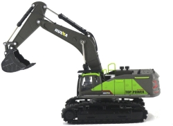 Металлический гусеничный экскаватор HUI NA TOYS масштаб 1:50 - HN1721-GREEN