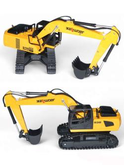 Радиоуправляемый экскаватор HUI NA TOYS RTR масштаб 1:24 2.4G - HN13510
