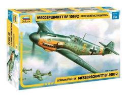 Модель Сборная ZVEZDA Немецкий истребитель «Мессершмитт» BF-109 F2, 1:48