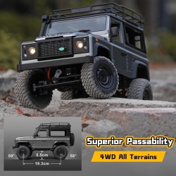 Радиоуправляемая машина джип MN MODEL Defender Silver D90 4WD 1:12 MN-99S