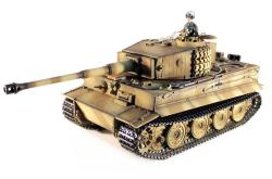 Радиоуправляемый танк Taigen 1/16 Tiger 1 (поздняя версия) HC, ИК-пушка, башня на 360, откат V3 TG3818-1D-BTR-IR3.0