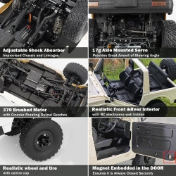 Радиоуправляемый внедорожник WPL Suzuki Jimny Convertible 4WD 1:10 - WPLC-74-1