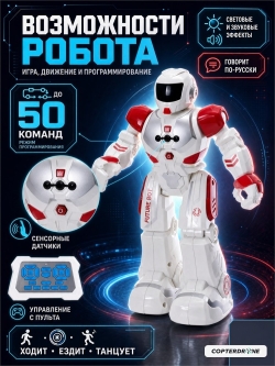 Радиоуправляемый интерактивный робот 26 см - ZYA-A2746-RED