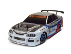 Радиоуправляемая машина для дрифта HSP Flying Fish 1 4WD RTR 1:10 2.4G 94123|12332 White Skyline R34