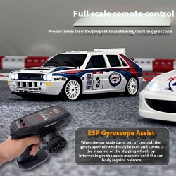 Радиоуправляемая машина для дрифта LD RC масштаб 1:28 4WD 2.4G Lancia Delta HF - 2803PRO White