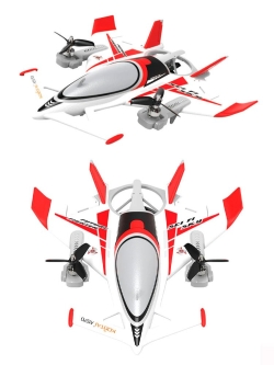 Радиоуправляемый самолет дрон XK Innovation SCI Fi Sky VTOL 3D6G 8ch - QIDI-570-RED