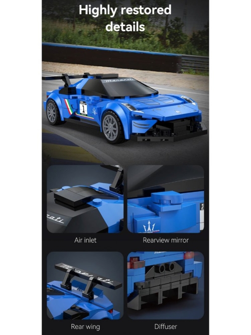Конструктор Cada Машина Maserati GT2 масштаб 1:24, 240 элементов