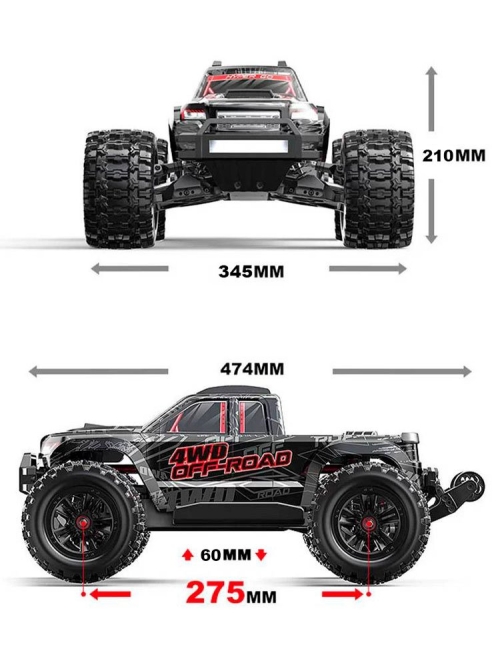 moco.chicchi88 　RDX× M-Competition Радиоуправляемый монстр MJX Hyper Go 20208 Brushless 4WD 2.4G LED