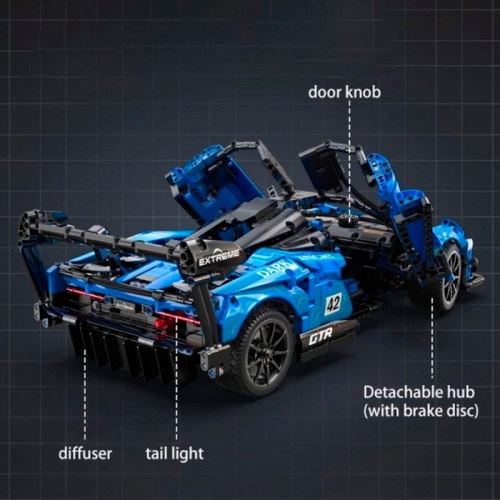 Конструктор CaDA спортивный автомобиль Dark Knight GTR (2088
