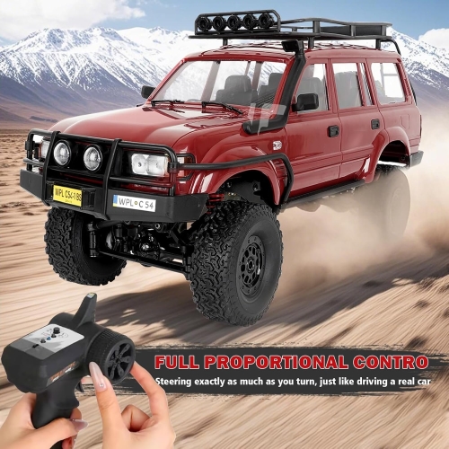 Радиоуправляемая машина WPL C54-1 (красный) 4WD 2.4G 1/16 RTR Land