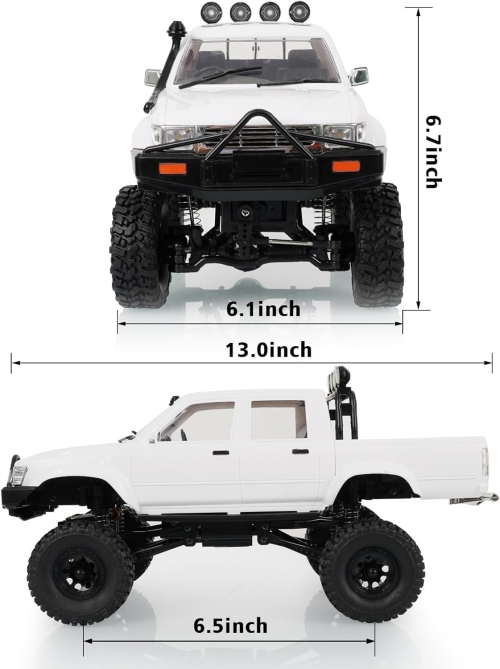 Радиоуправляемая машина WPL трофи краулер RTR 1/16 2.4G 4WD (LED